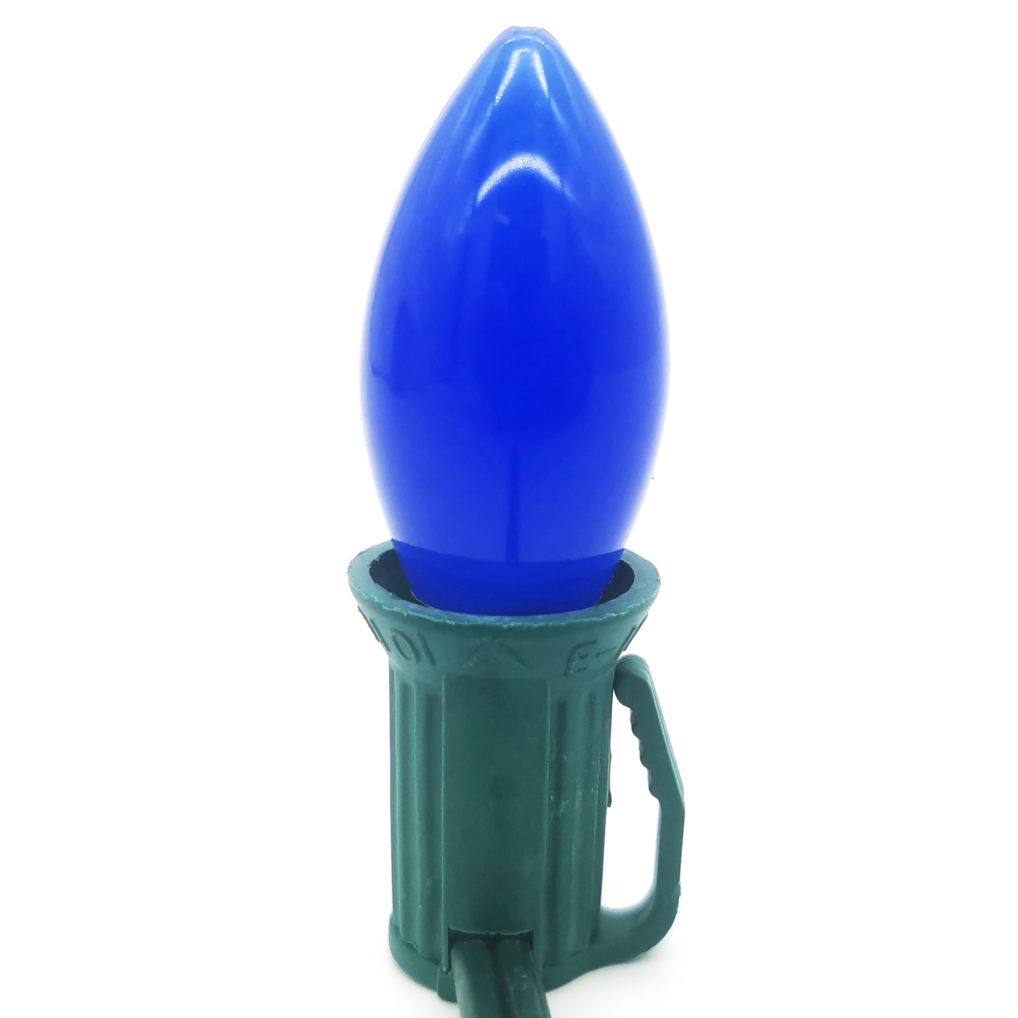 Decorative Bulb C7/E12 Opaque - Blue 
