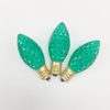 Decorative Bulb C7/E12 Faceted - Green - 24V