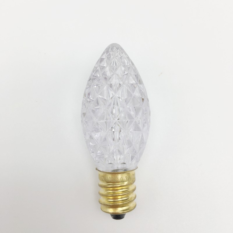 Decorative Bulb C7/E12 Faceted - Pure White - 24V