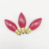 Decorative Bulb C7/E12 Opaque - Ruby Red - 24V