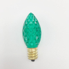Decorative Bulb C7/E12 Faceted - Green - 24V