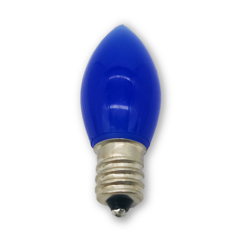 Decorative Bulb C7/E12 Opaque - Blue 