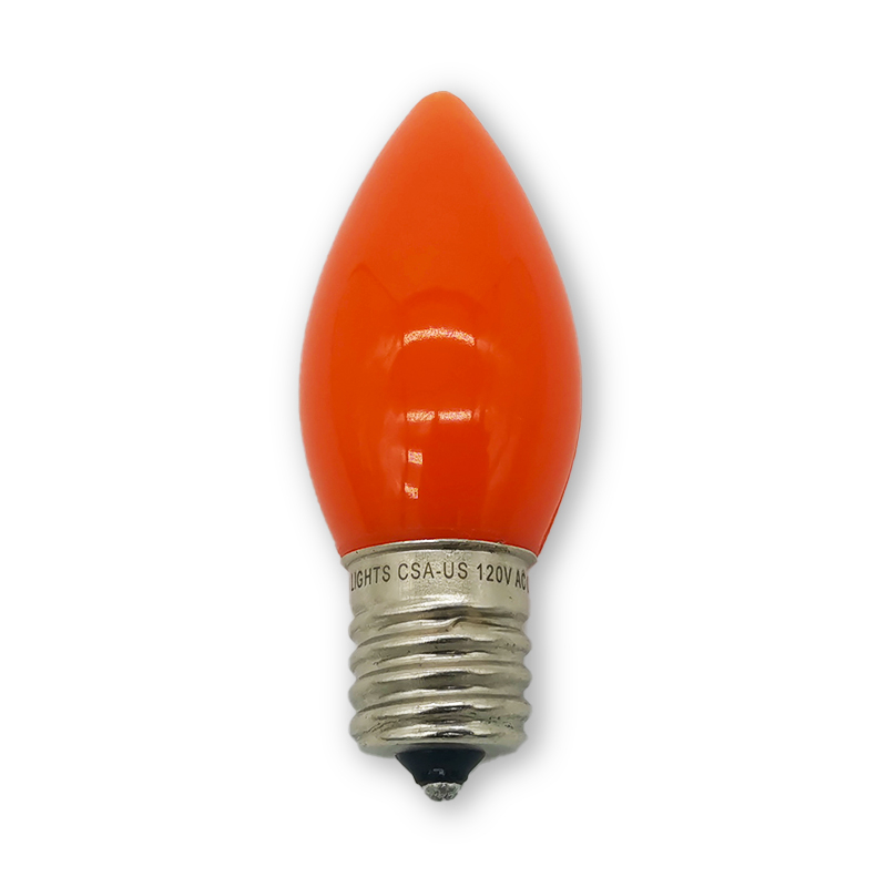 Decorative Bulb C7/E12 Opaque - Orange