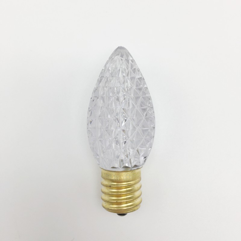 Decorative Bulb C7/E12 Faceted - Cool White - 24V