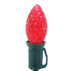 Decorative Bulb C9/E17 Faceted - Red