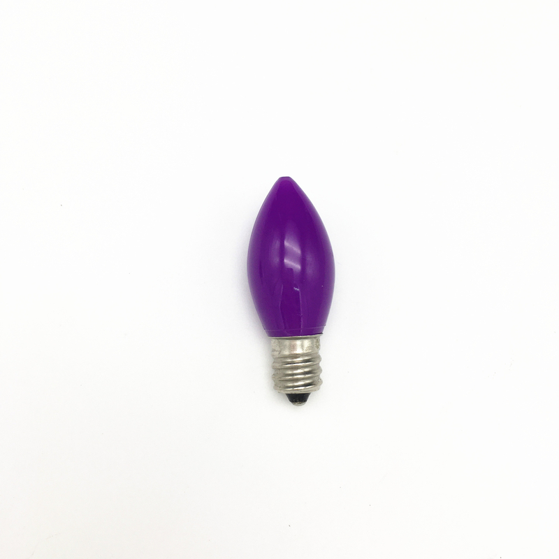 Decorative Bulb C7/E12 Opaque - Purple