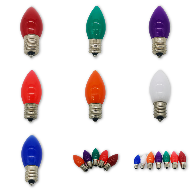 Decorative Bulb C7/E12 Opaque - Orange