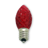 Decorative Bulb C9/E17 Faceted - Red