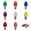 Decorative Bulb C9/E17 Faceted - Red